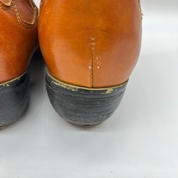 Orange Embroidered Ankle Boots - Picture 11 of 16